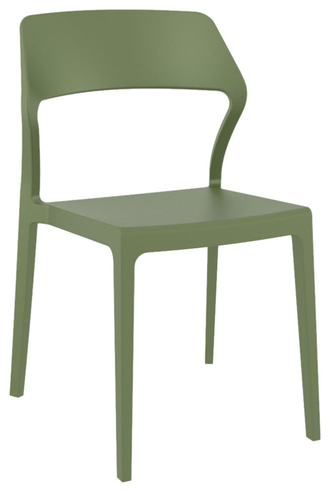 Snow Dining Chair Olive Green, Set of 2