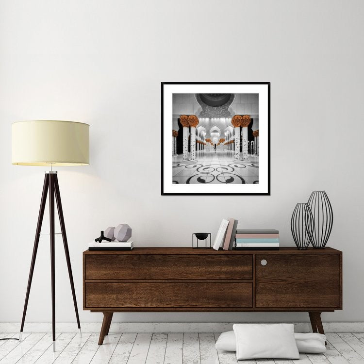 "Sheikh Al Zayed Grand Mosque" Framed Digital Print by Cuomo Massimo, 36x38"