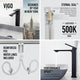 VIGO Dunn 11" H Single Handle Single Hole Bathroom Vessel Faucet, Matte Black