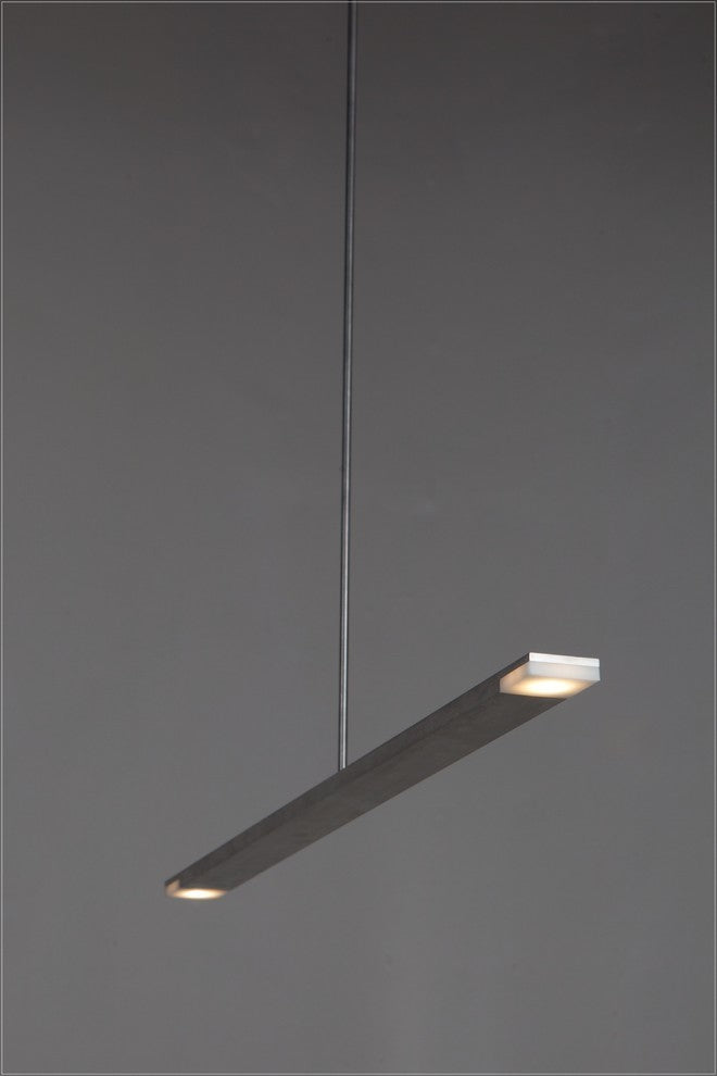 Virga LED Linear Pendant, Brushed Aluminum