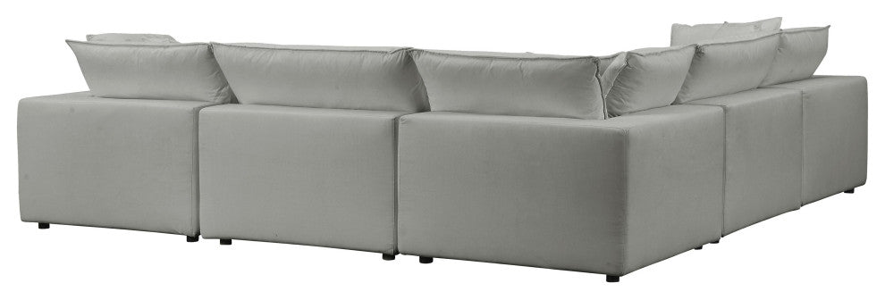 Cali Modular 5-piece L-Sectional, Slate