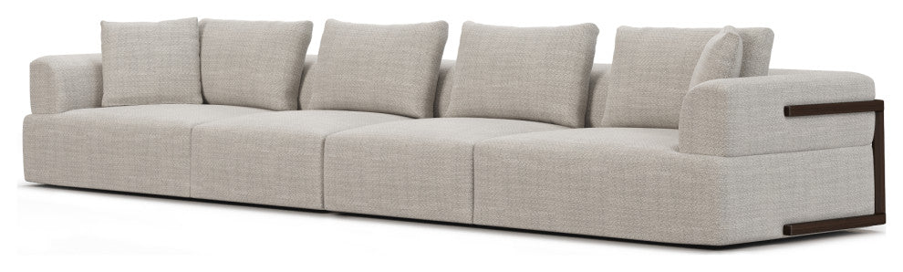 Warner Gray 2-Piece Long Sofa Set