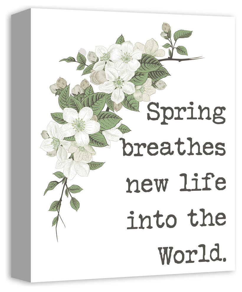 Spring Breathes New Life Graphic Art Print on Canvas