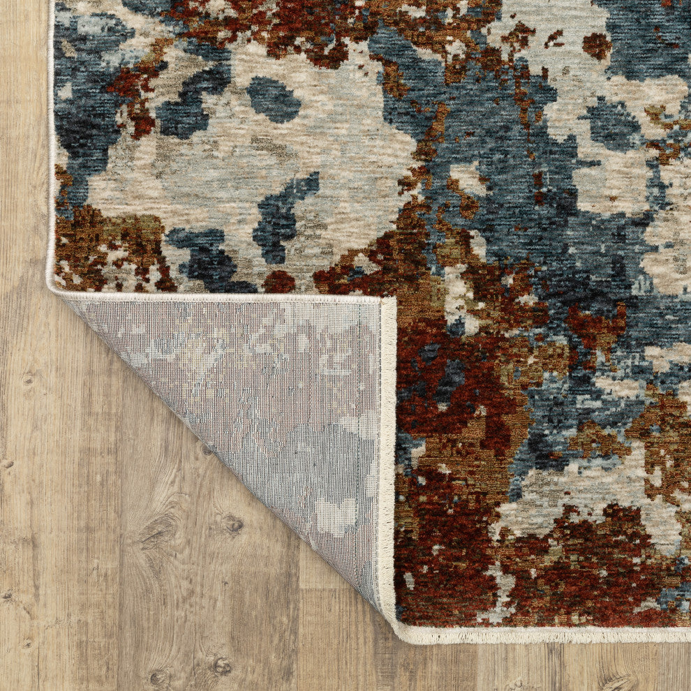 Harlan Modern Cosmic Splash Polyester Area Rug Runner 2'3" x 7'6"