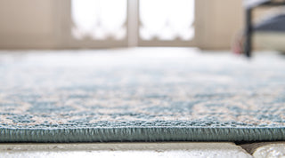 Unique Loom Light Blue Allover Outdoor 7'x10' Area Rug