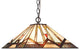 CHLOE-Lighting MANTON Mission 2-Light Blackish Bronze Ceiling Pendant, 16" Wide