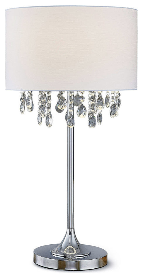 FLORENCE  27"H Crystal Pendants Table Lamp