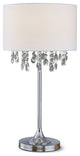 FLORENCE  27"H Crystal Pendants Table Lamp