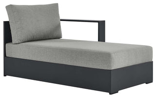 Tahoe Outdoor Patio Powder-Coated Aluminum Modular Right-Facing Chaise Lounge