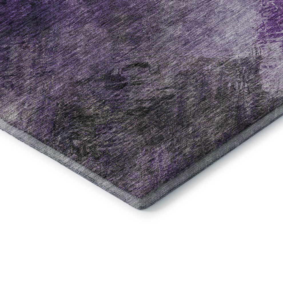 Premium Machine Washable Mayfield AMF590 Purple 5' x 7'6" Rug