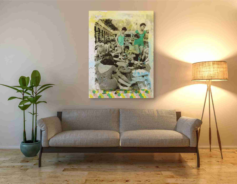 Epic Graffiti 'ONE PIECE' by DB Waterman, Giclee Canvas Wall Art, 40"x54"