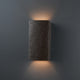Ambiance Collection, ADA Outdoor Small Ceramic Wall Sconce Finish, LED, Hammered Iron