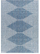 Surya Eagean EAG-2350 7'10" Square Rug, Bright Blue/Navy/Pale Blue/White