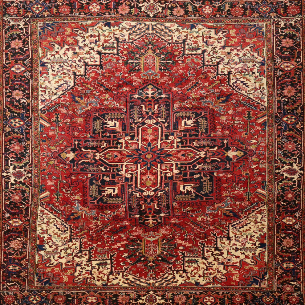 Ahgly Company Indoor Square Traditional Area Rugs, 3' Square