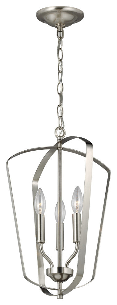Romee Small 3-Light Hall/Foyer, Brushed Nickel