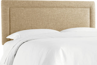 Ana King Upholsterd Border Headboard, Zuma Linen