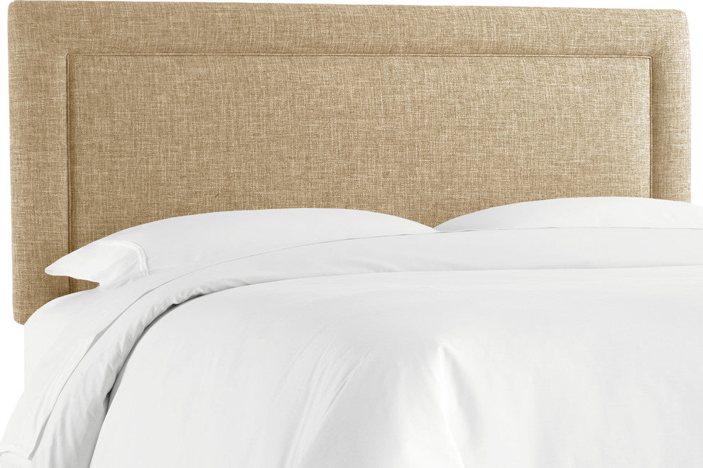 Ana King Upholsterd Border Headboard, Zuma Linen