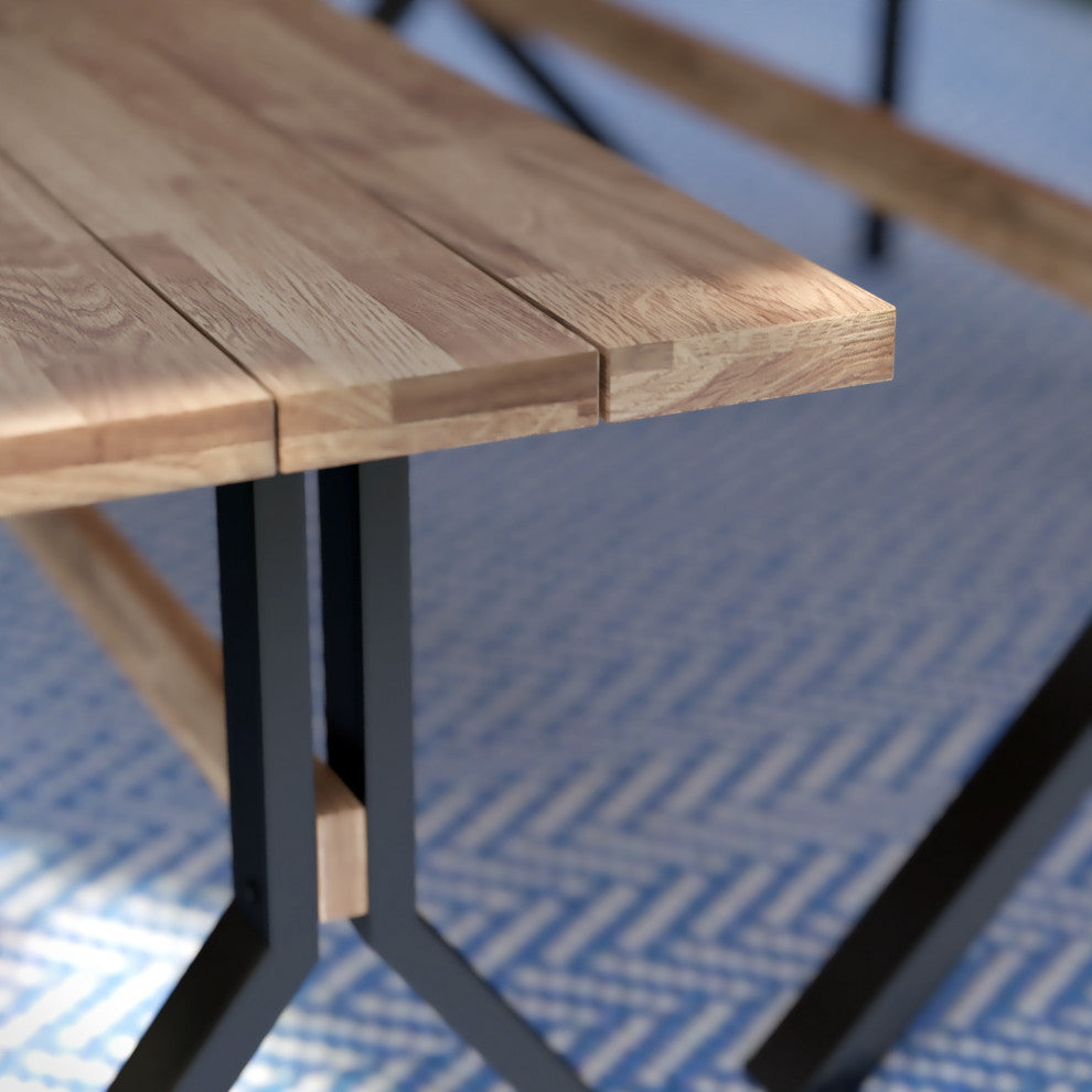 Acre Slatted Outdoor Bench