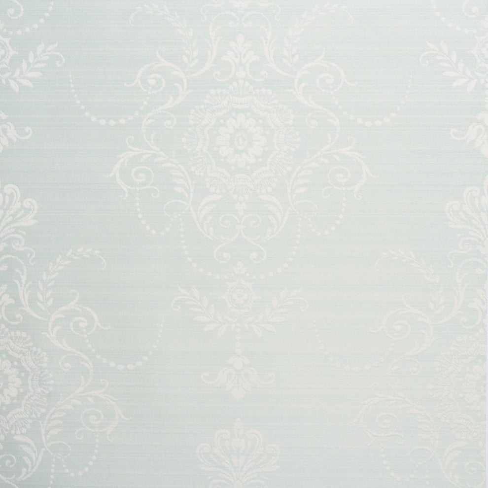 Embellish Lace Wallpaper, Blue