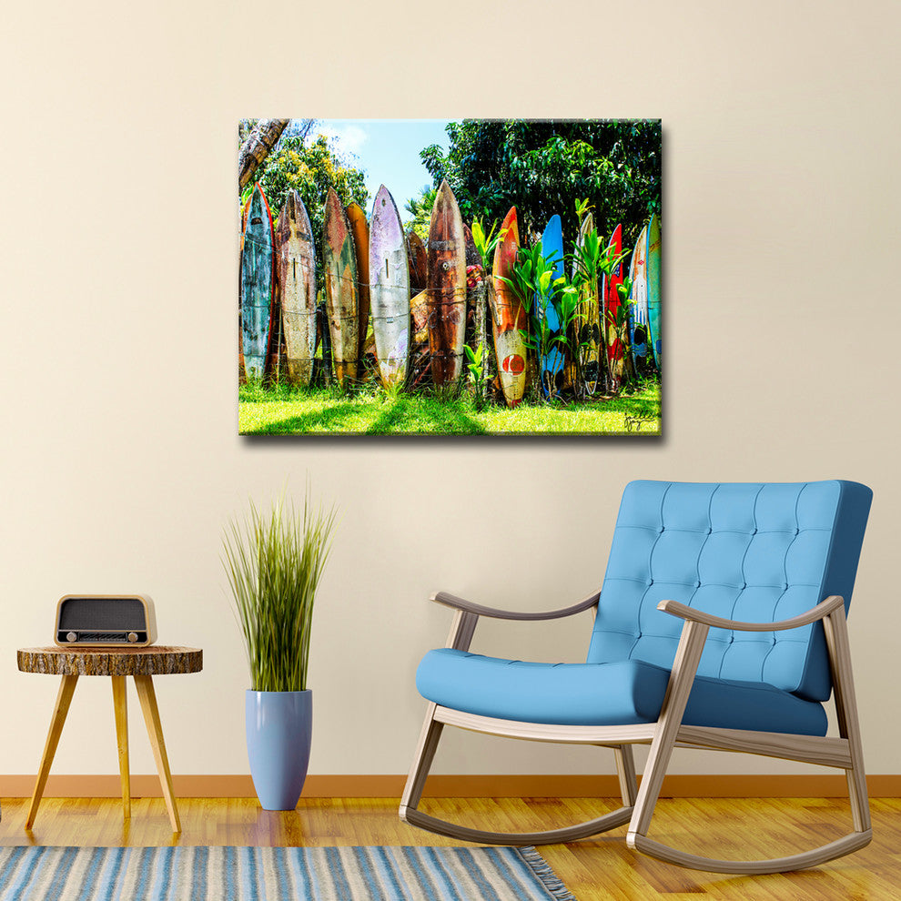 Surfboard Fence' Canvas Art Print, 20"x30"