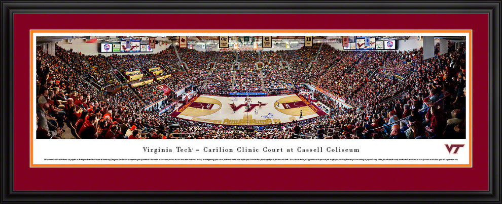 Virginia Tech Hokies Basketball - Deluxe Frame