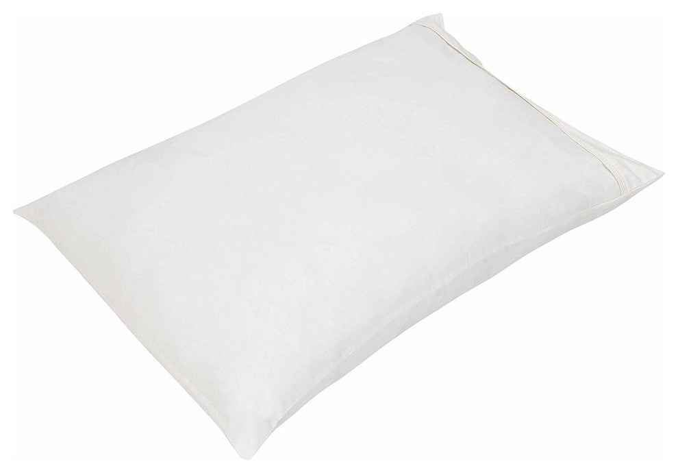 Organic Cotton Pillow Cases, Set of 2, 20"x32", Cream