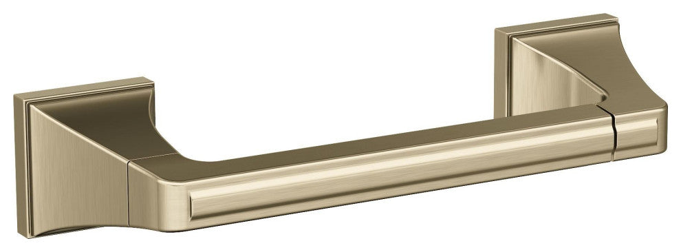 Amerock Mulholland Traditional Pivoting Double Post Toilet Paper Holder, Golden
