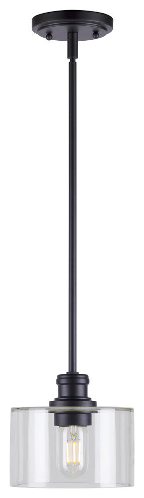 1-Light Mini Pendant, Black