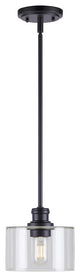 1-Light Mini Pendant, Black
