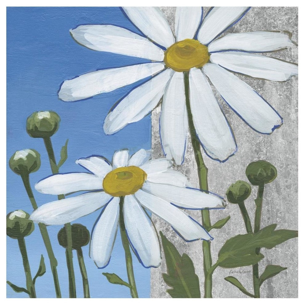 "Summer Garden I Silver" Digital Paper Print by Kathrine Lovell, 20"x20"
