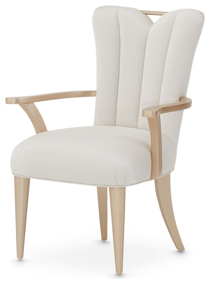 La Rachelle Dining Arm Chair, Set of 2 - Medium Champagne