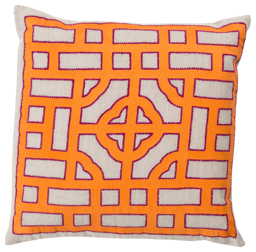 Surya Chinese Gate LD-051 18" x 18" Pillow Cover