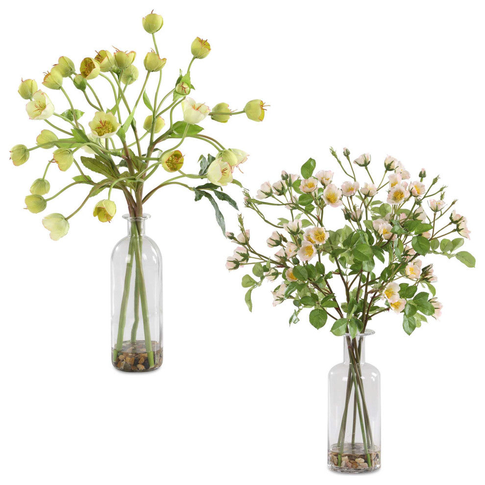 Uttermost Tranquility Lenten Rose Bouquets Set of 2