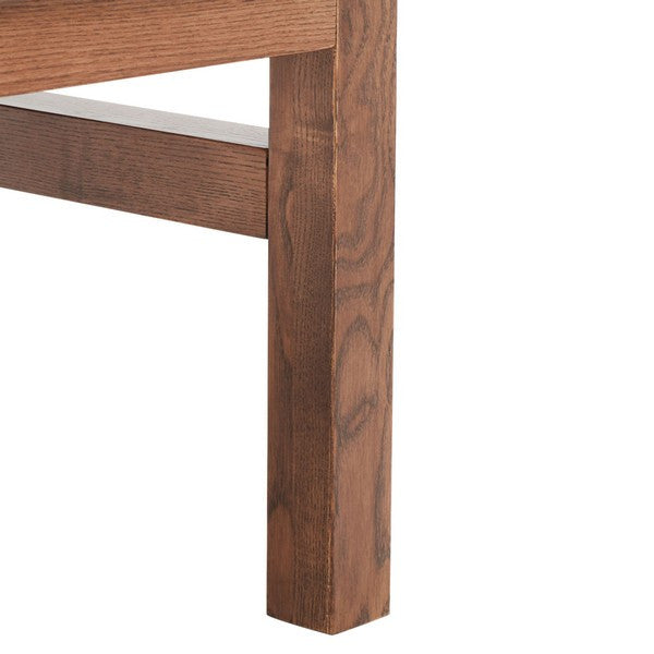 Safavieh Couture Emmalee Cord Back Accent Chair Walnut / Natural