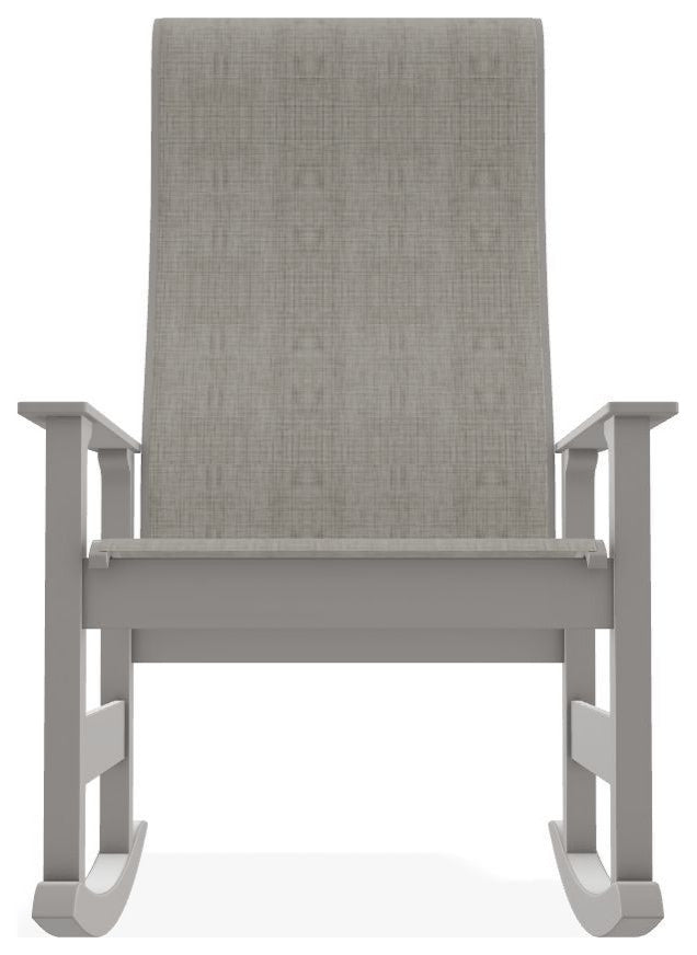 Leeward Sling Outdoor Supreme Rocker, Smoke/Warm Gray