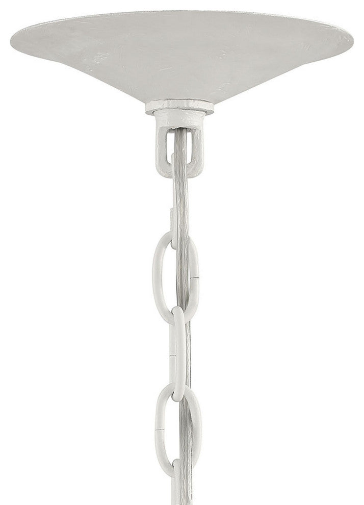 Rhodes 5-Light White Contemporary Statement Chandelier