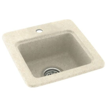 Swan, Bar Sink, 15"x15"x6", Pebble