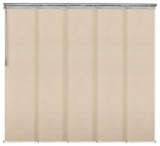 Maxene 5-Panel Track Extendable Vertical Blinds 58-110"W