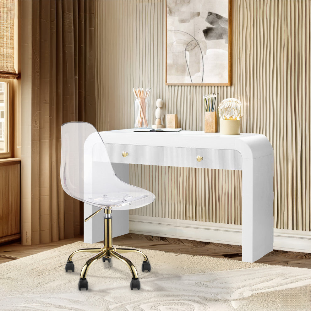 Clarion Office Chair, Gold