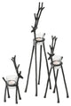 3 Piece Alpine Deer Tea Light Holders