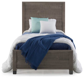 Baja Platform Bed, Rustic Grey, Twin