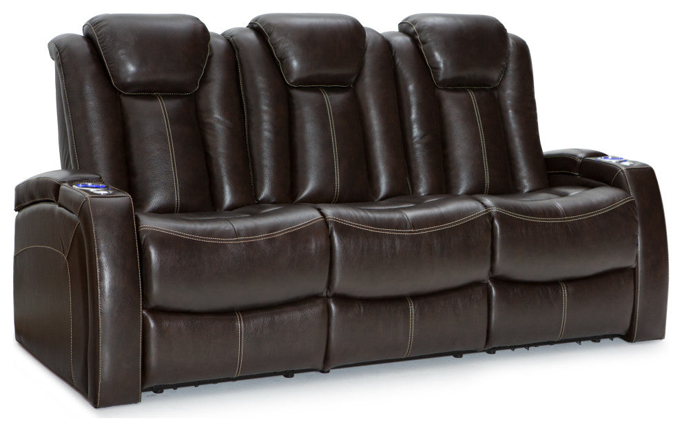 Seatcraft Republic Home Theater Seating, Brown, Sofa and Loveseat