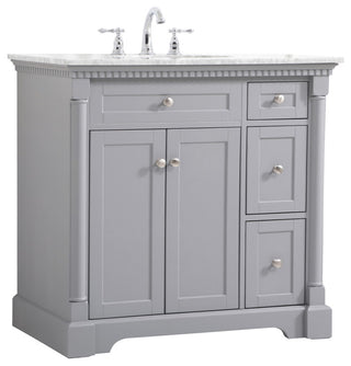 Home Living 36" Single Bathroom Vanity, Gray
