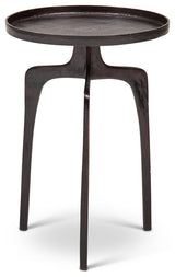 Vinya End Table, Raw Bronze