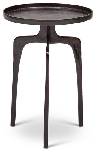 Vinya End Table, Raw Bronze