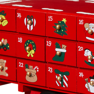 14.5"L Wooden Christmas Truck Countdown