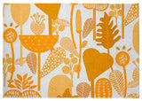Flower Forest Spring Chenille Rug, Mango, 5'x7'