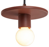 Discus Pendant, Canyongray/Dark Bronze, Black Cord