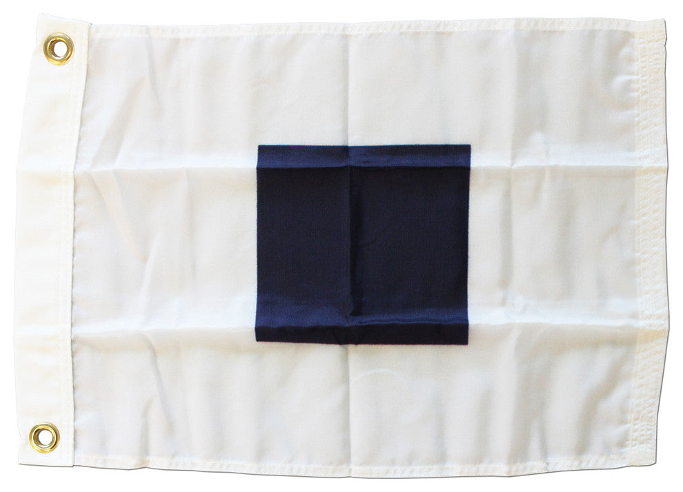 Letter S, Nautical Code Signal Nylon Flag