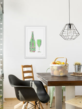 "Champagne Expert" Framed Painting Print, 20"x30"